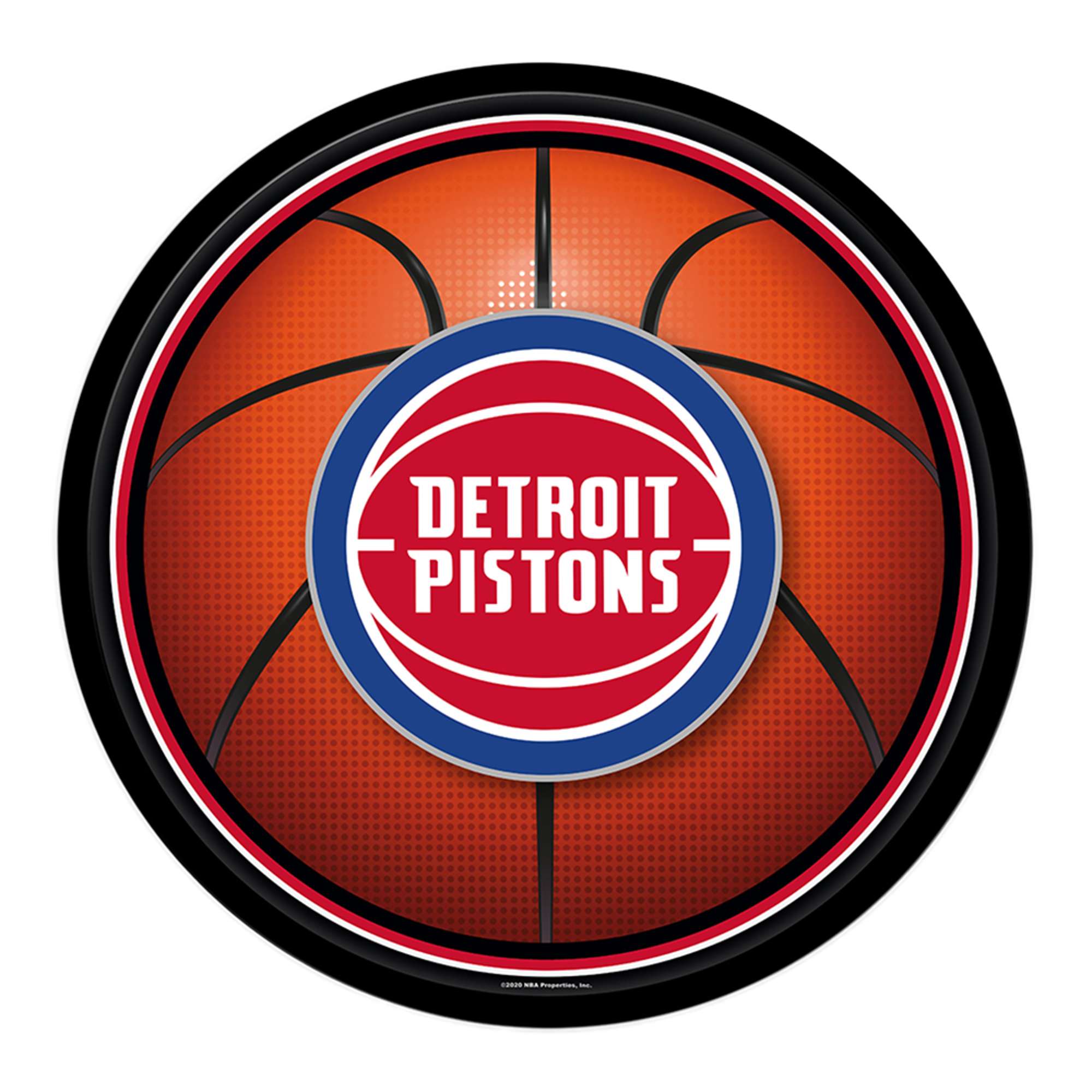 Detroit Pistons: Basketball - Modern Disc Wall Sign