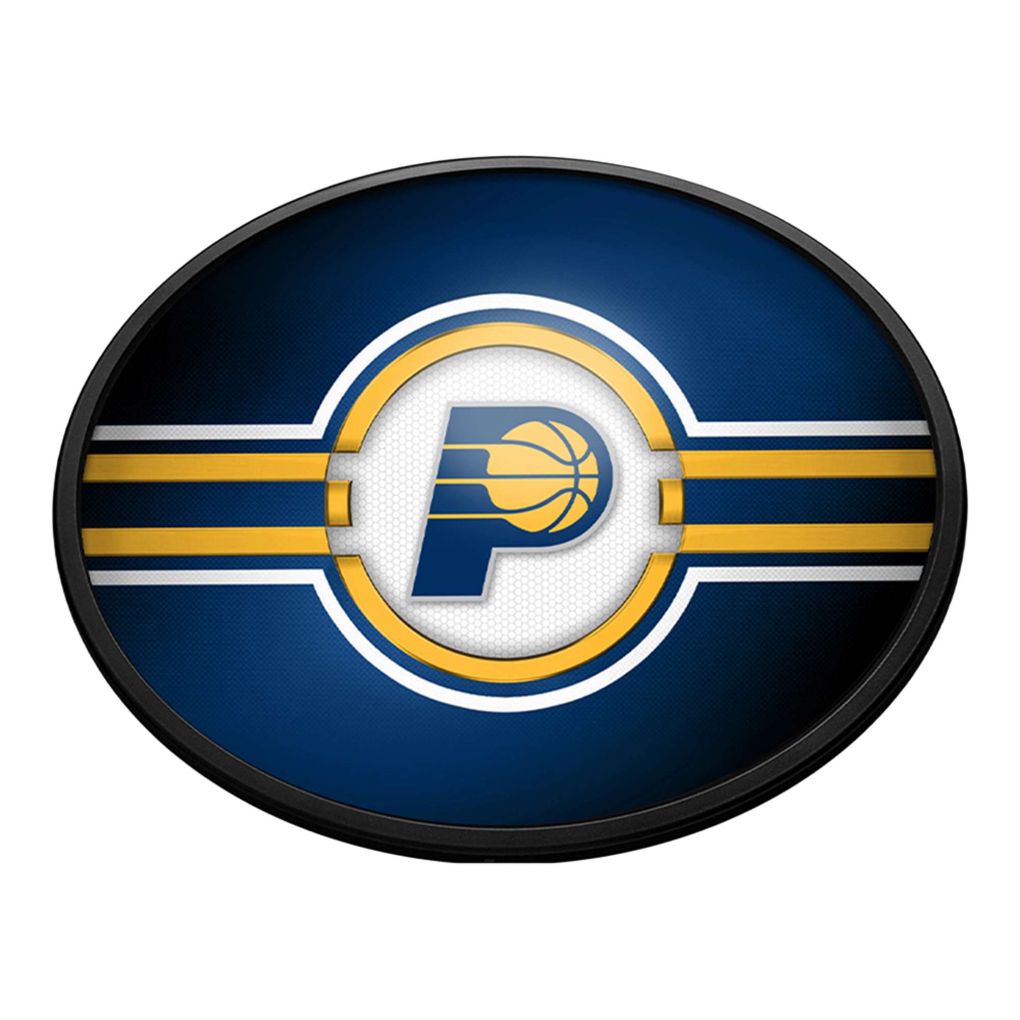 Indiana Pacers: Oval Slimline Lighted Wall Sign