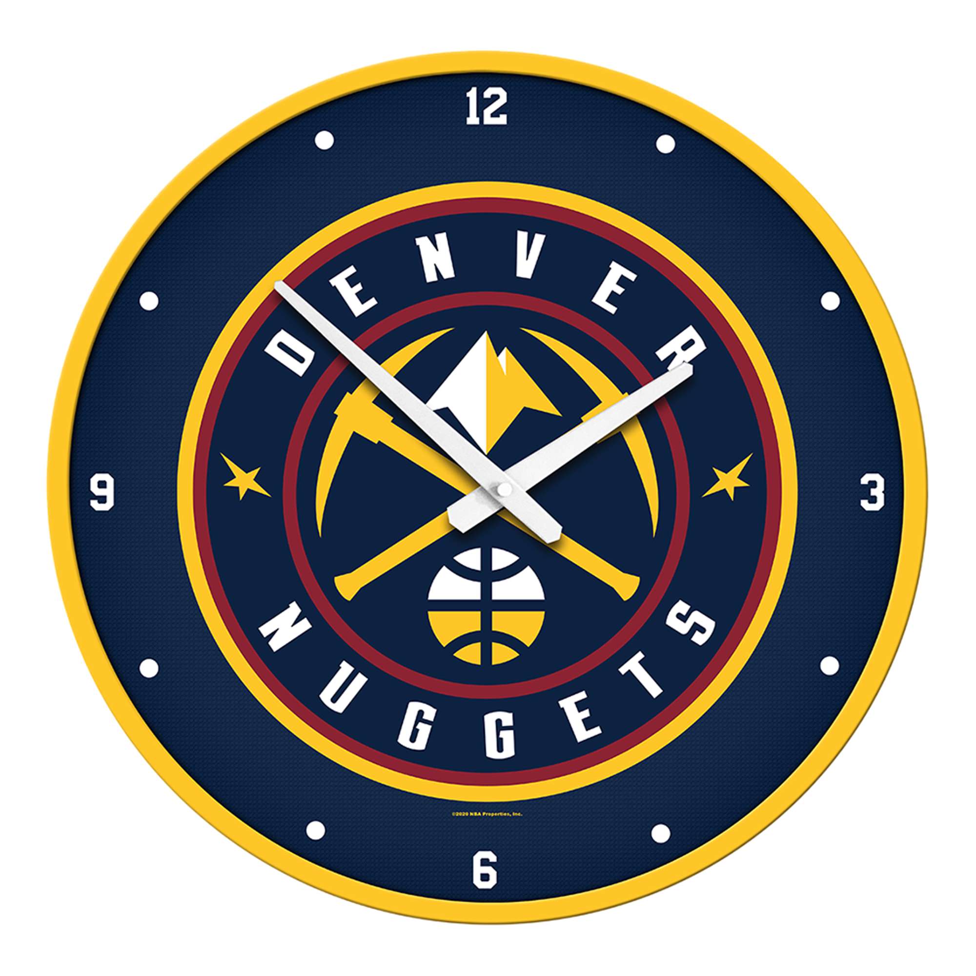 Denver Nuggets: Modern Disc Wall Clock