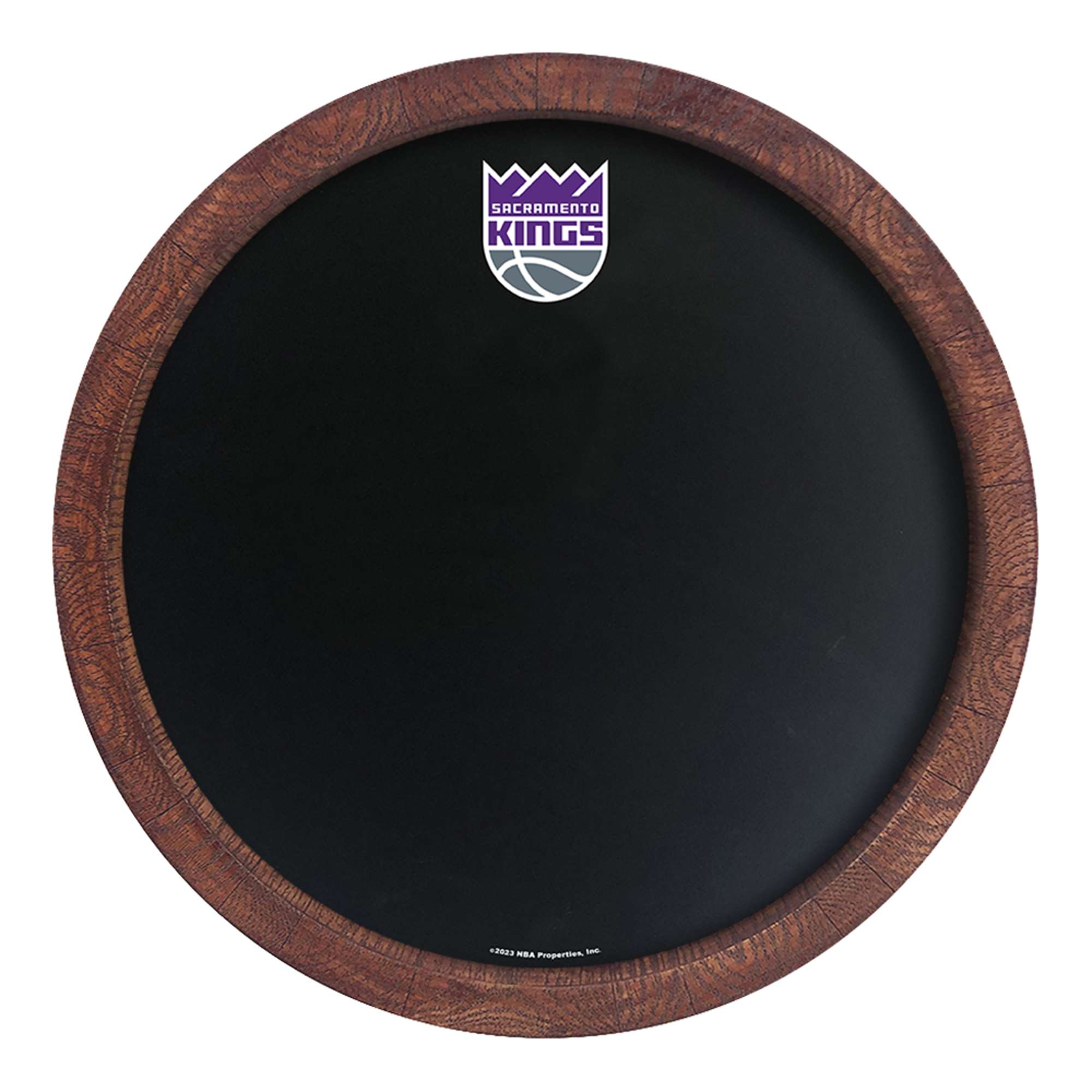 Sacramento Kings: "Faux" Barrel Framed Chalkboard    