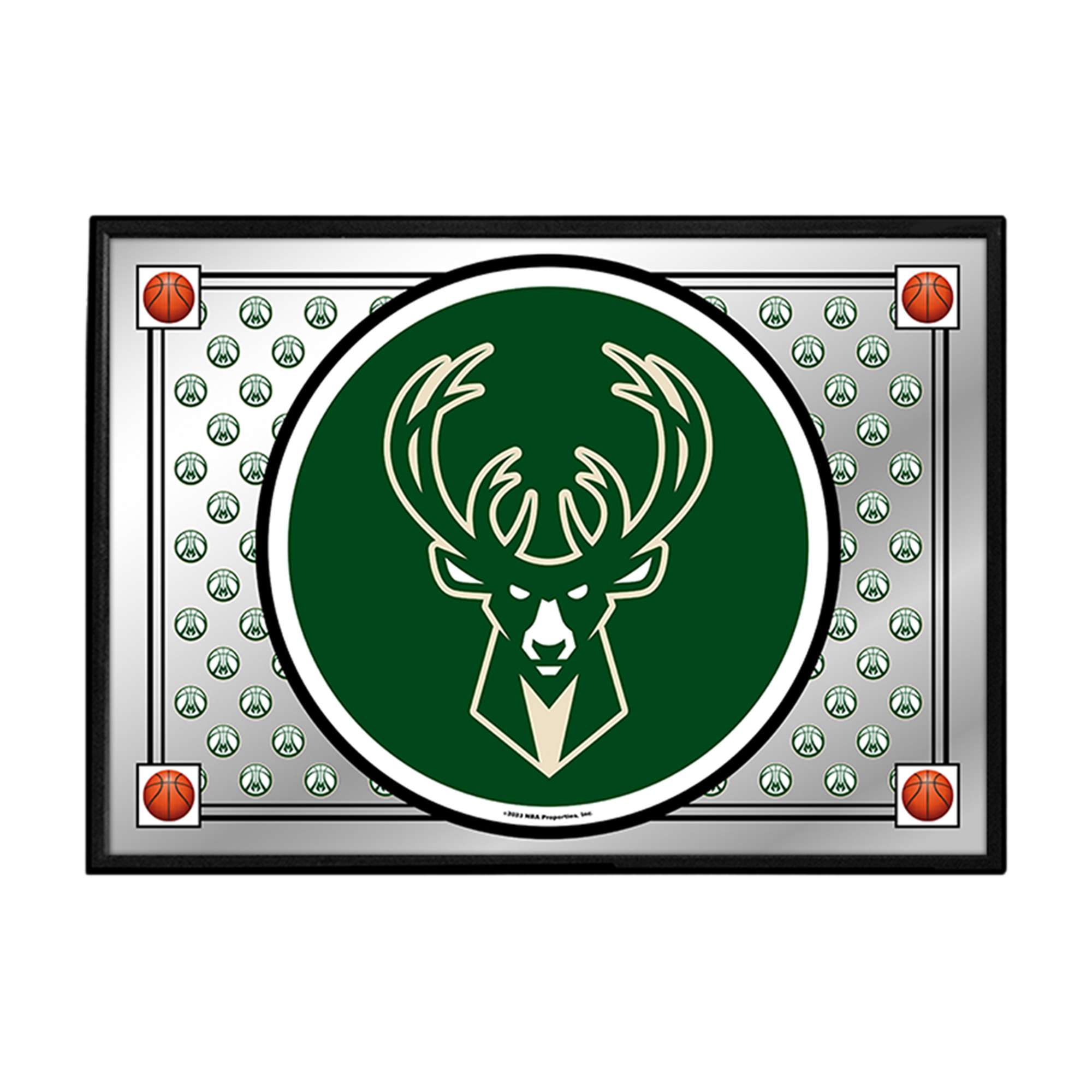 Milwaukee Bucks: Team Spirit - Framed Mirrored Wall Sign    