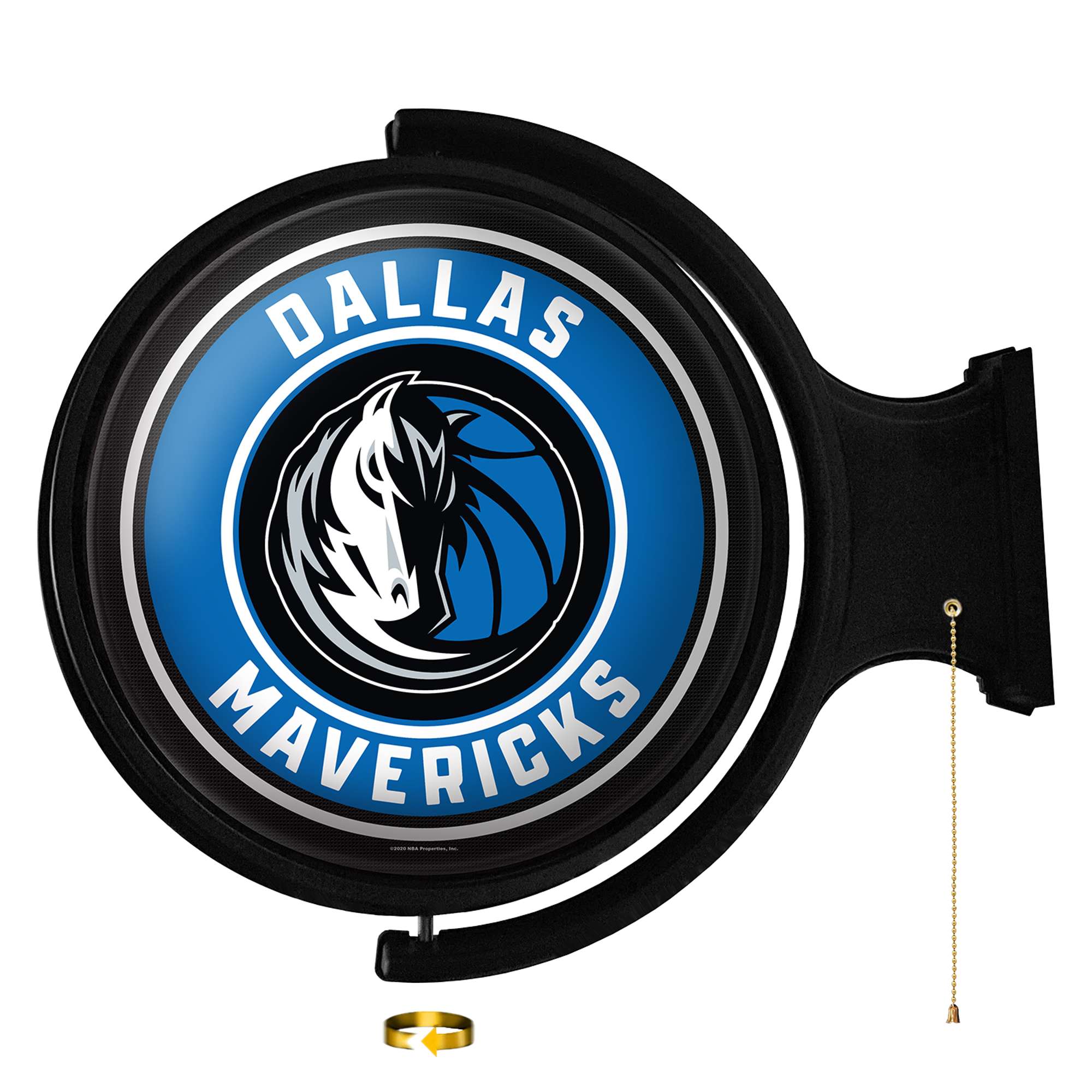 Dallas Mavericks: Original Round Rotating Lighted Wall Sign