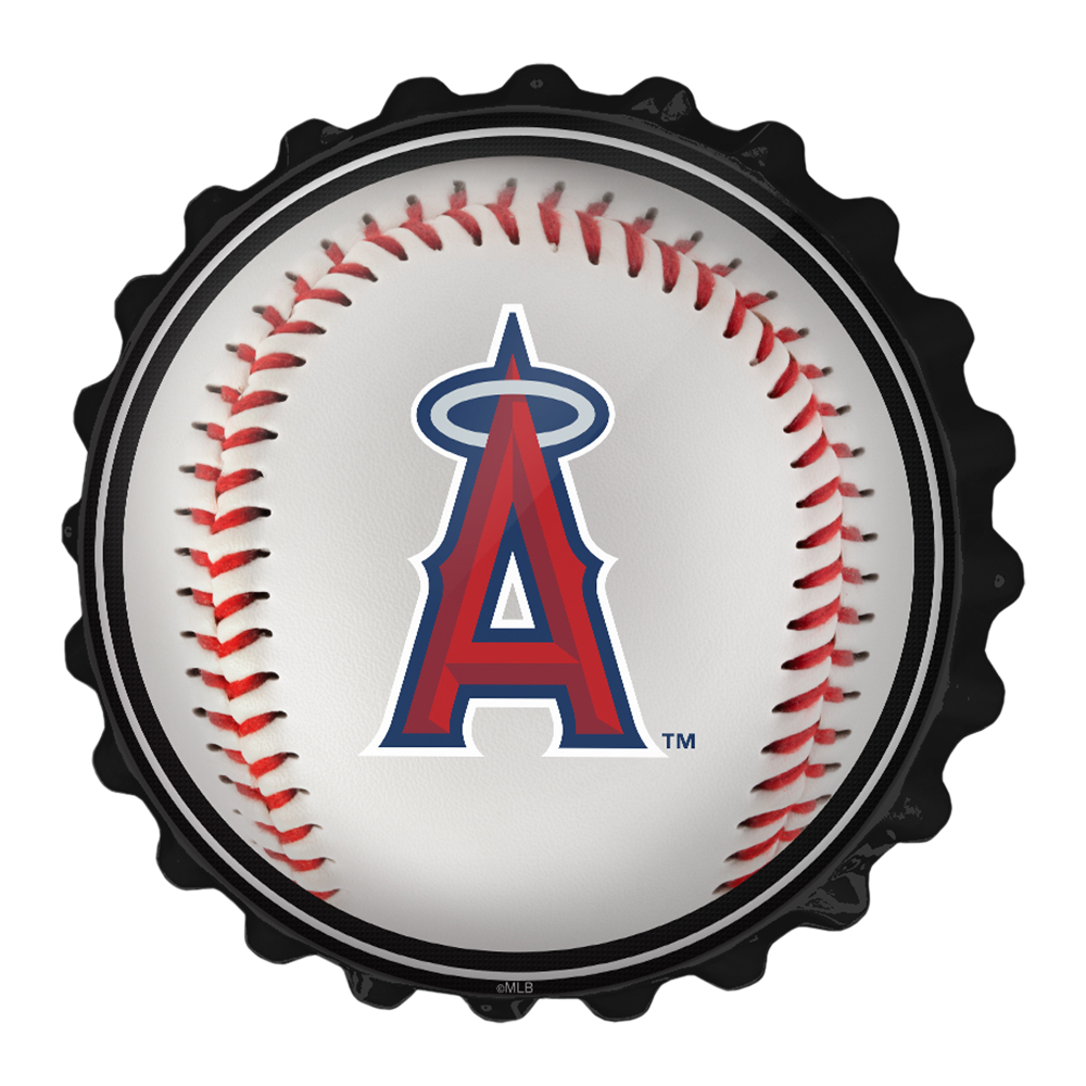 Los Angeles Angels Baseball - Bottle Cap Wall Sign  
