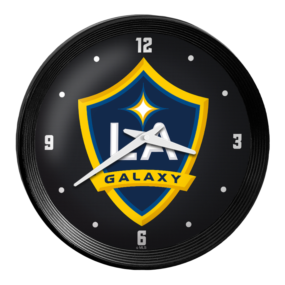 LA Galaxy: Ribbed Frame Wall Clock