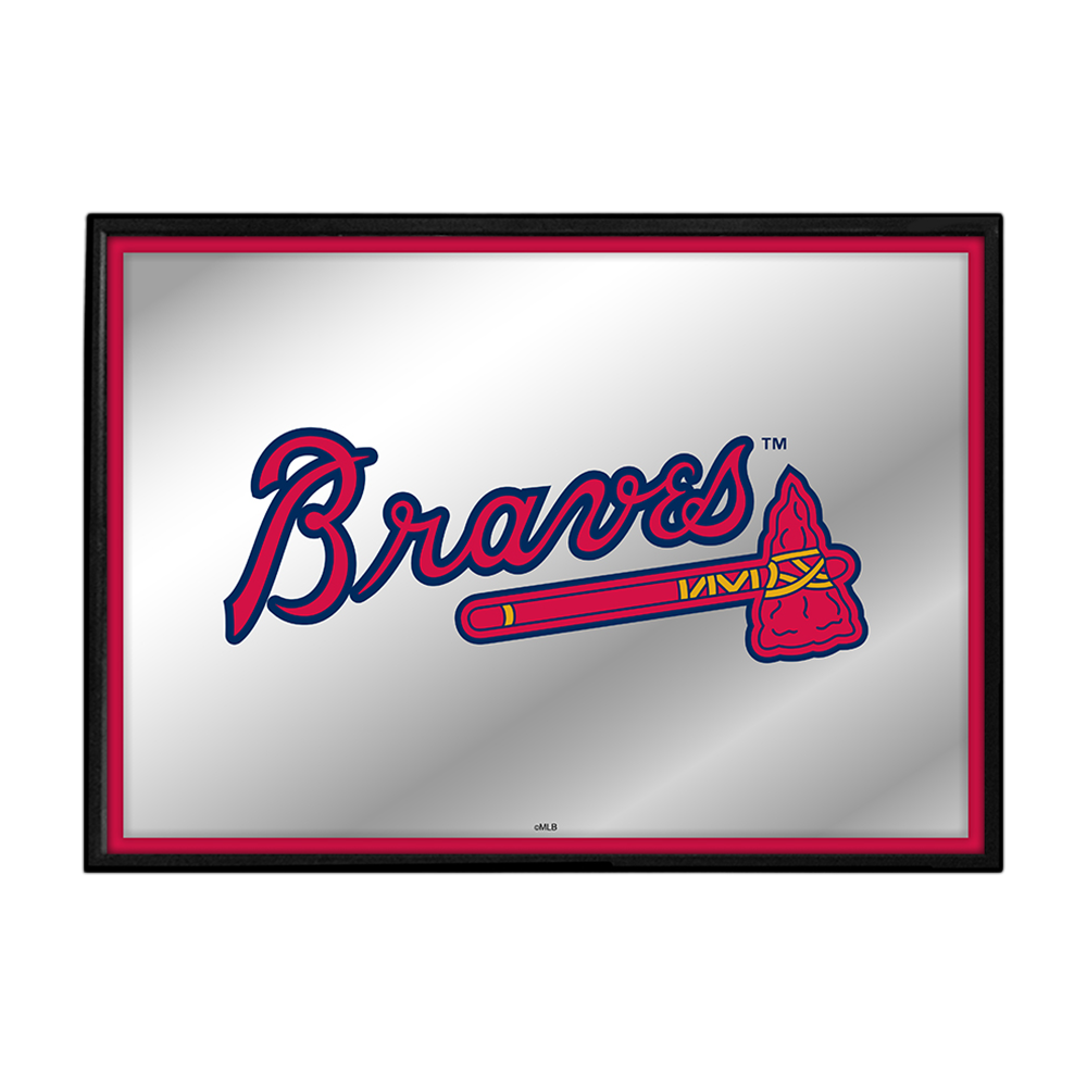 Atlanta Braves Framed Mirrored Wall Sign  