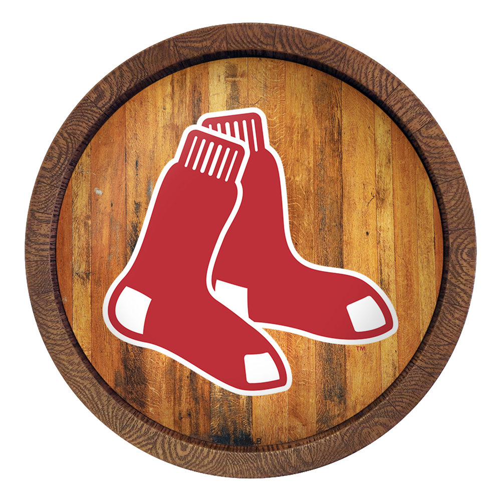 Boston Red Sox "Faux" Barrel Top Sign  