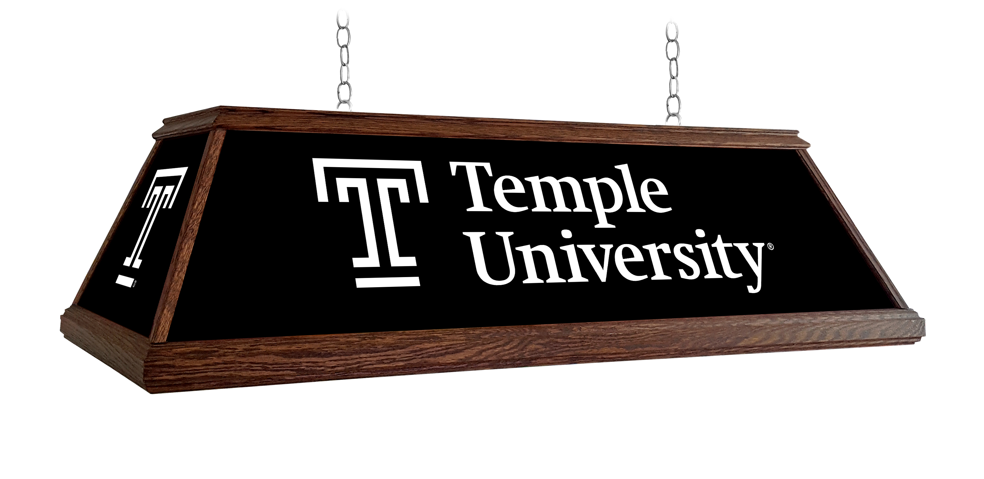 Temple Owls Premium Wood Pool Table Light