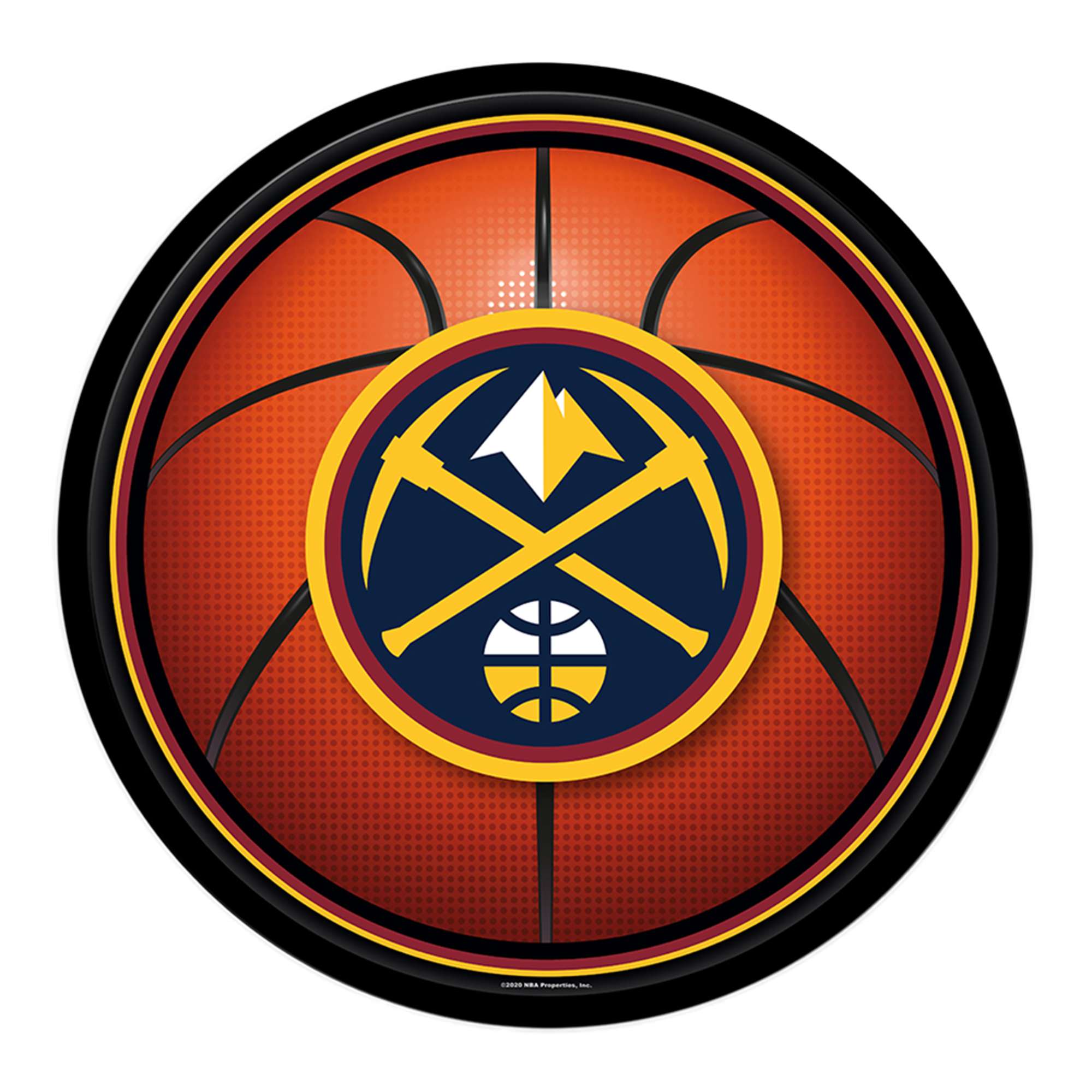 Denver Nuggets: Basketball - Modern Disc Wall Sign
