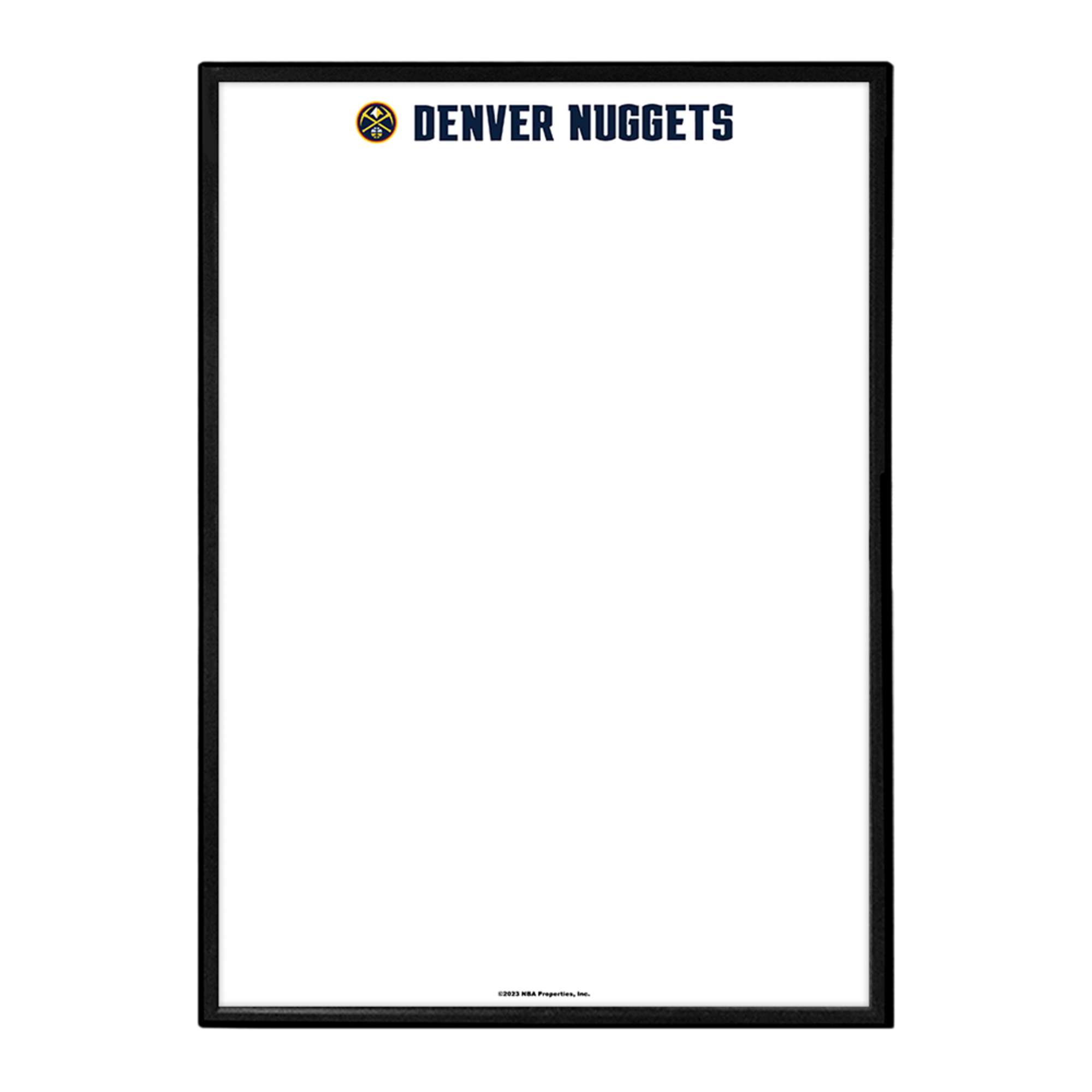 Denver Nuggets: Framed Dry Erase Wall Sign