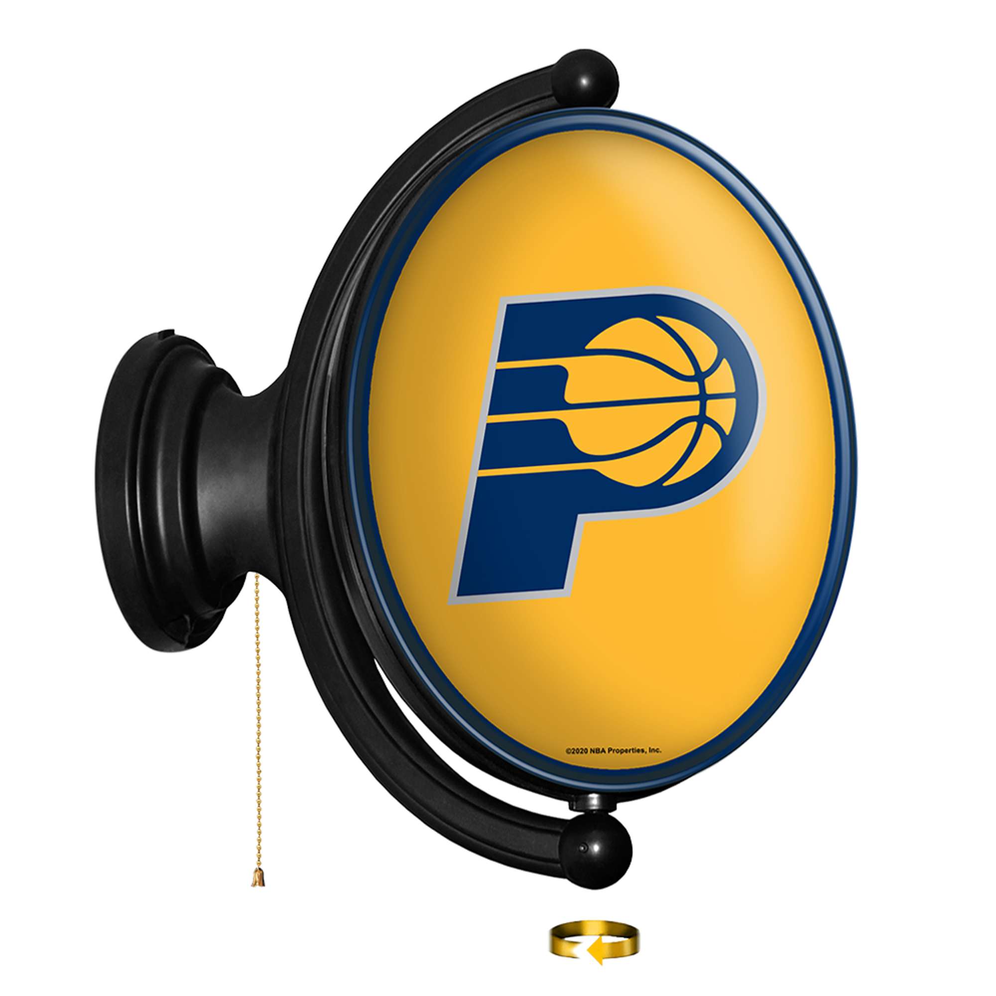 Indiana Pacers: Original Oval Rotating Lighted Wall Sign