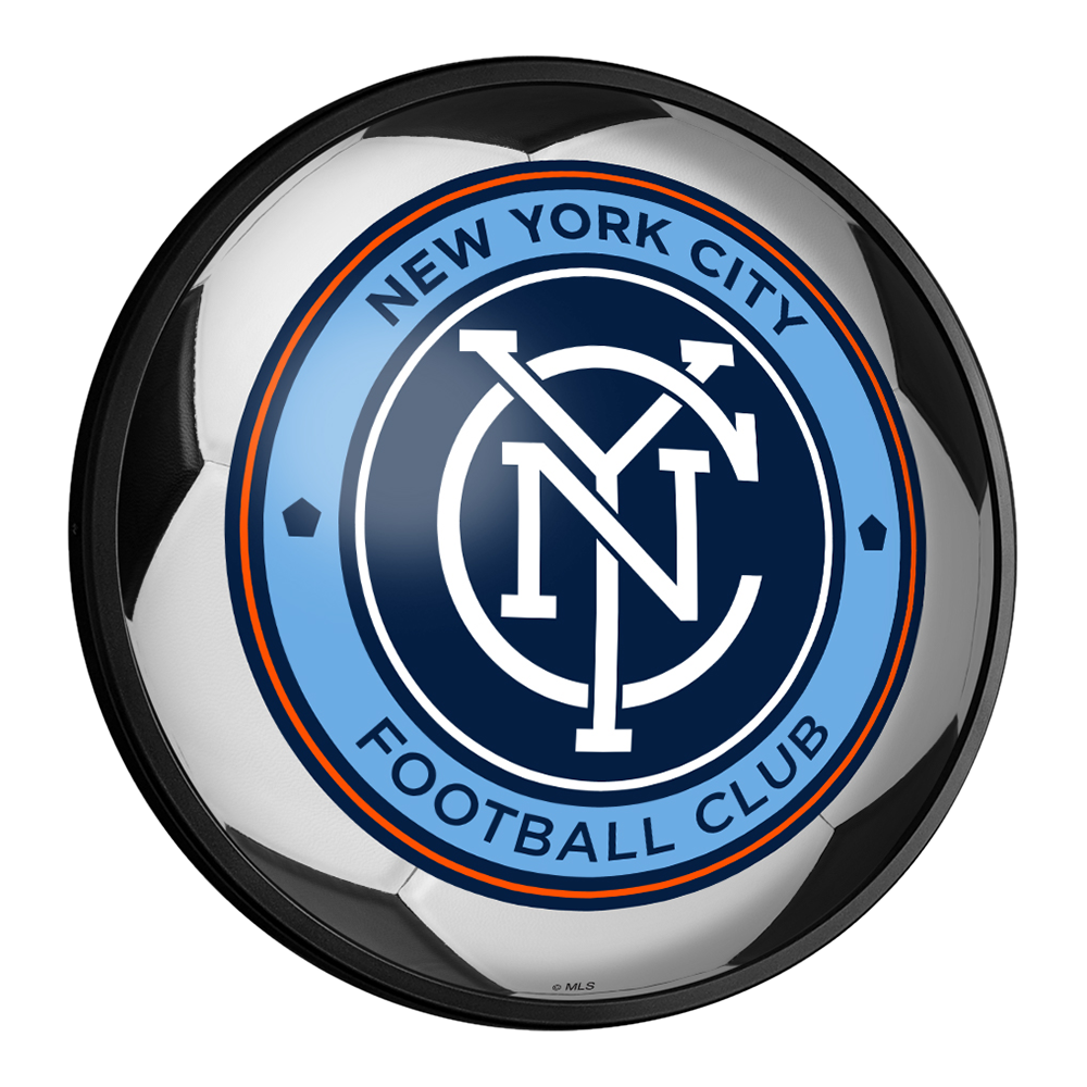New York City FC: Soccer - Round Slimline Lighted Wall Sign  