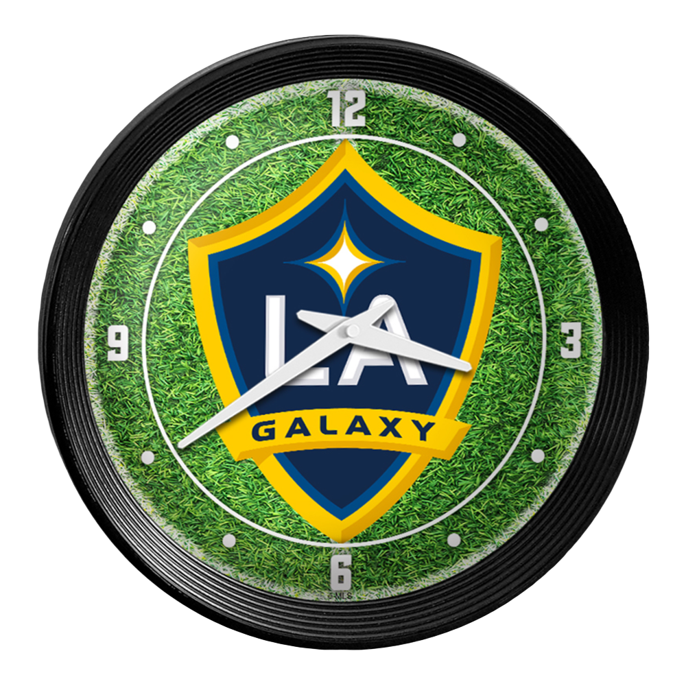 LA Galaxy: Pitch - Ribbed Frame Wall Clock