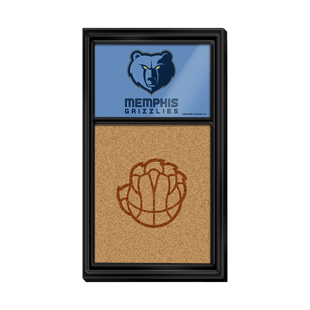 Memphis Grizzlies: Secondary Logo - Cork Note Board