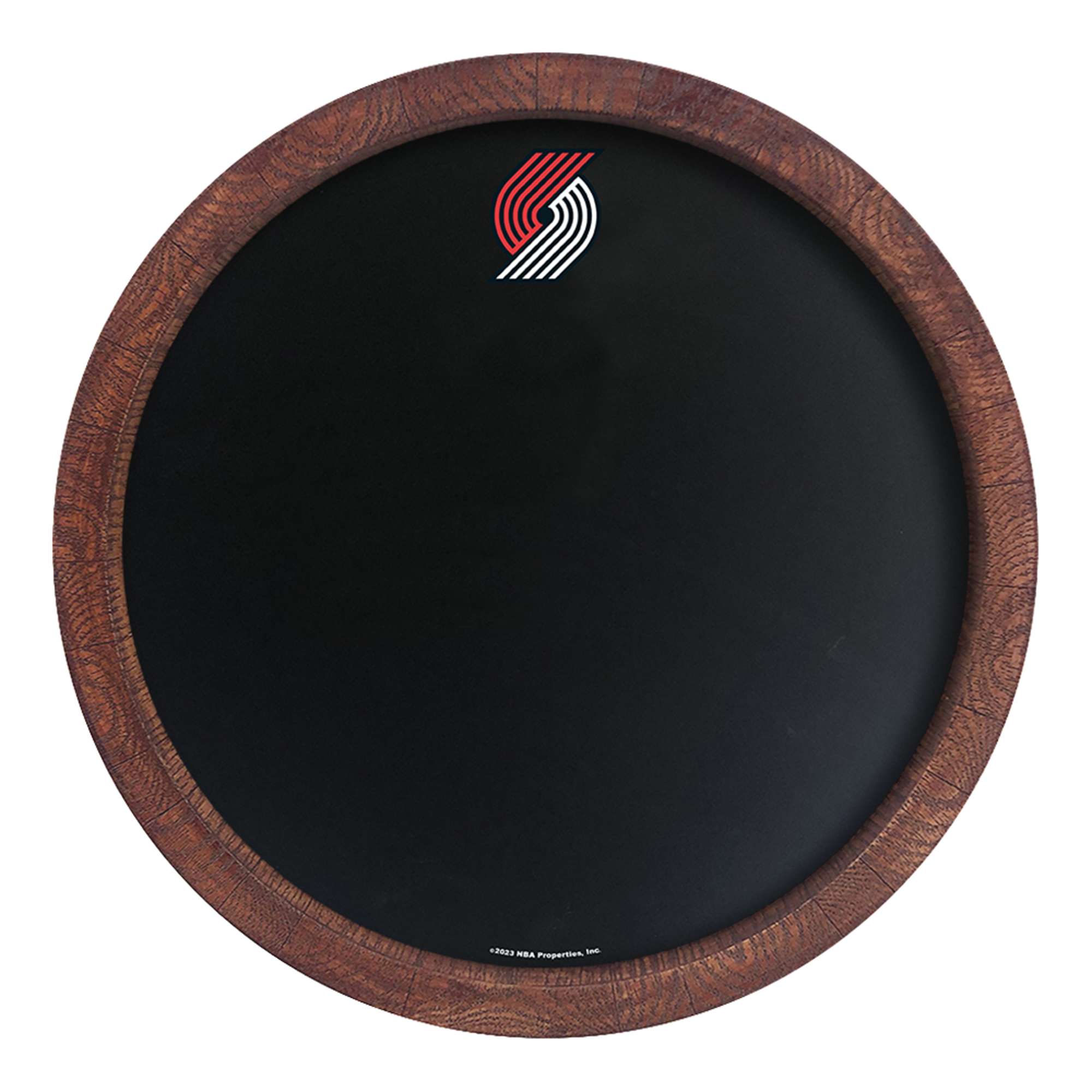 Portland Trail Blazers: "Faux" Barrel Framed Chalkboard    