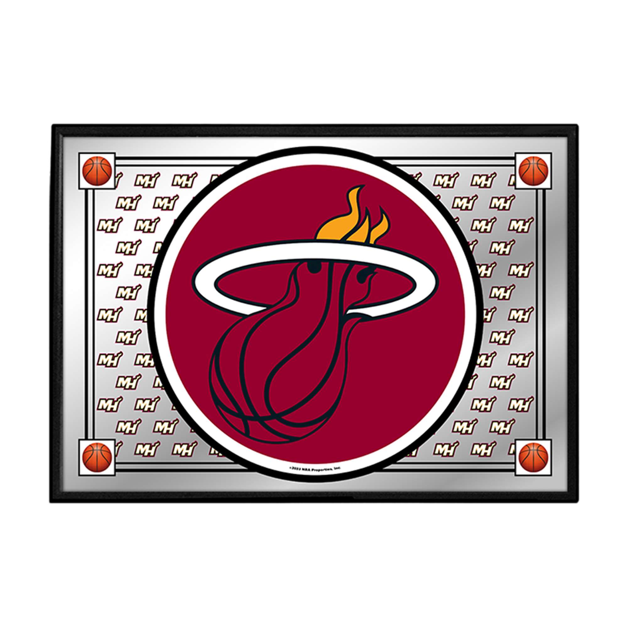 Miami Heat: Team Spirit - Framed Mirrored Wall Sign
