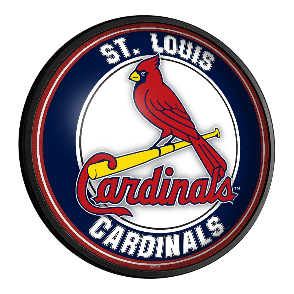 St. Louis Cardinals: Round Slimline Lighted Wall Sign