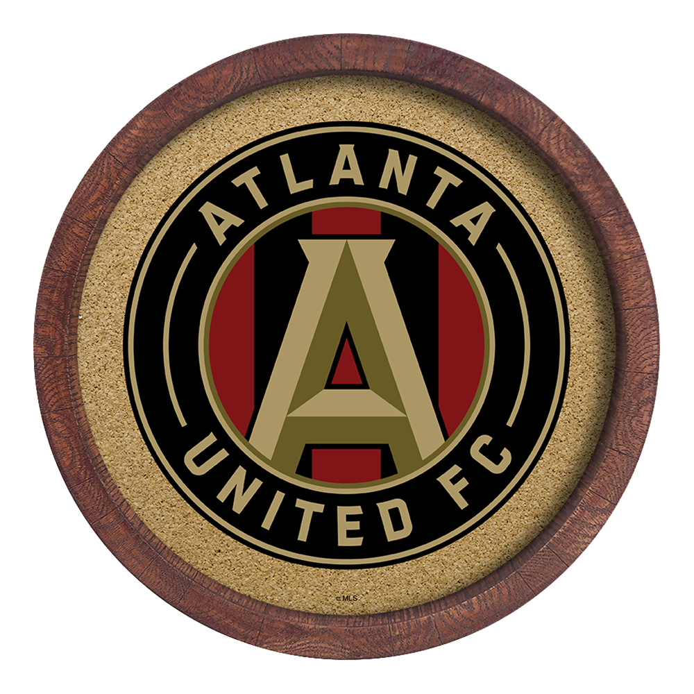 Atlanta United: "Faux" Barrel Framed Cork Board  