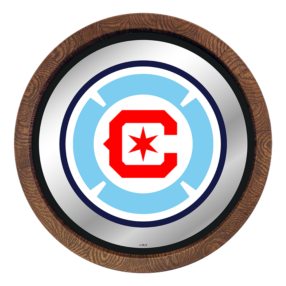 Chicago Fire: Barrel Top Framed Mirror Mirrored Wall Sign