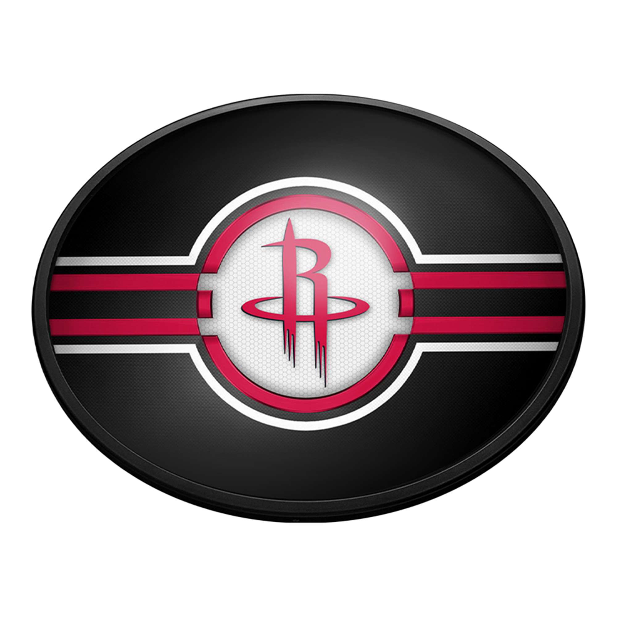 Houston Rockets: Oval Slimline Lighted Wall Sign