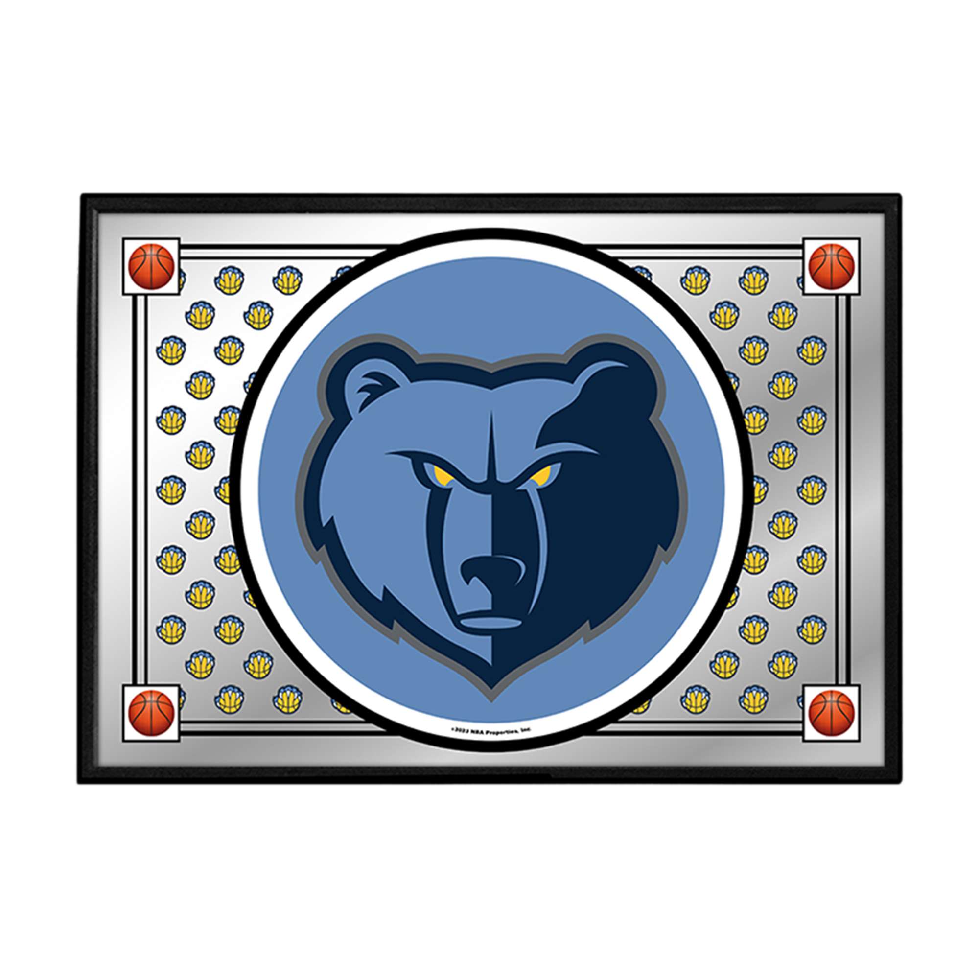 Memphis Grizzlies: Team Spirit - Framed Mirrored Wall Sign