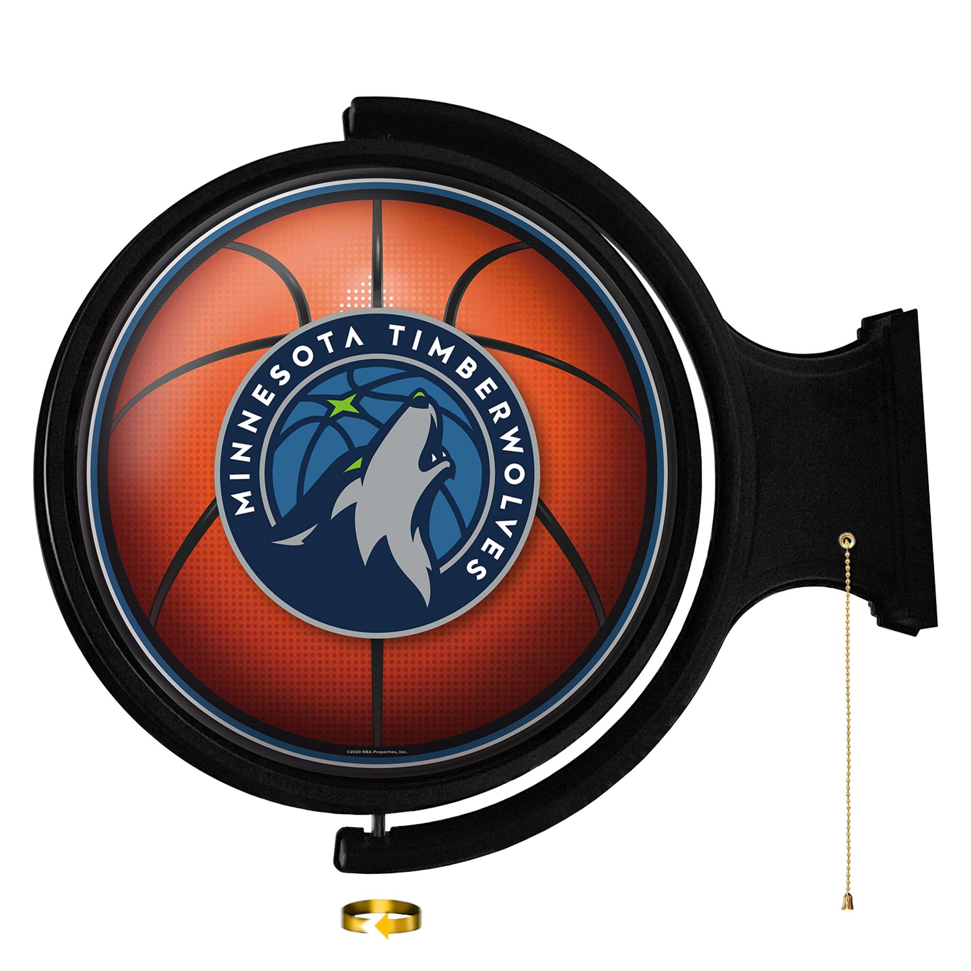 Minnesota Timberwolves: Basketball - Original Round Rotating Lighted Wall Sign