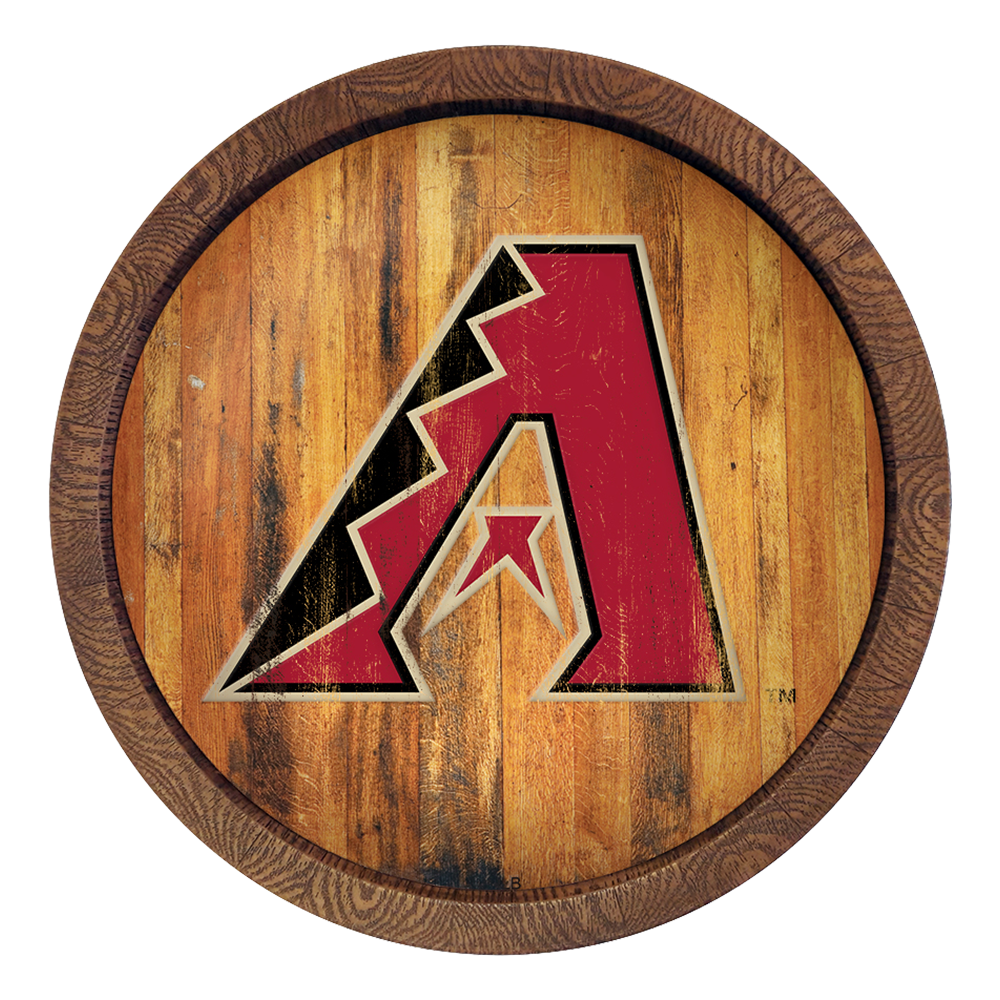 Arizona Diamondbacks Weathered "Faux" Barrel Top Sign  