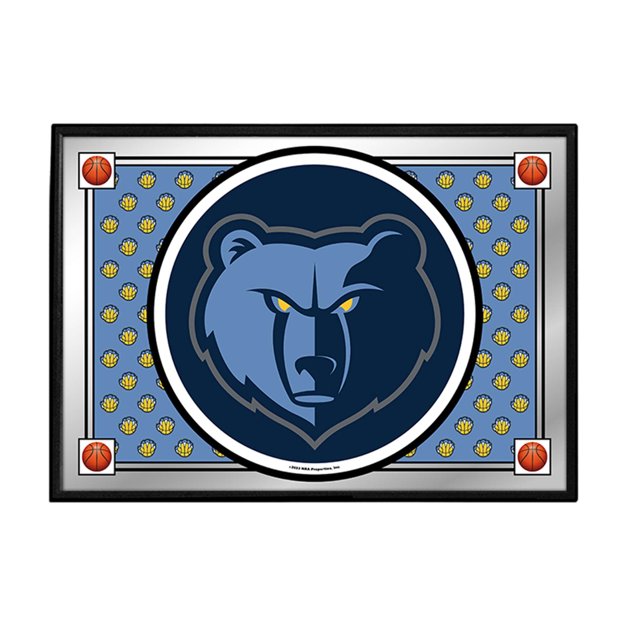 Memphis Grizzlies: Team Spirit - Framed Mirrored Wall Sign
