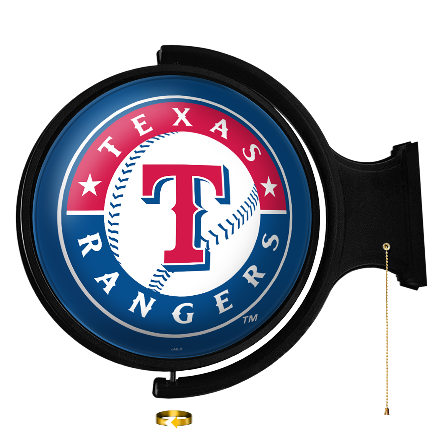 Texas Rangers Original Round Rotating Lighted Wall Sign  