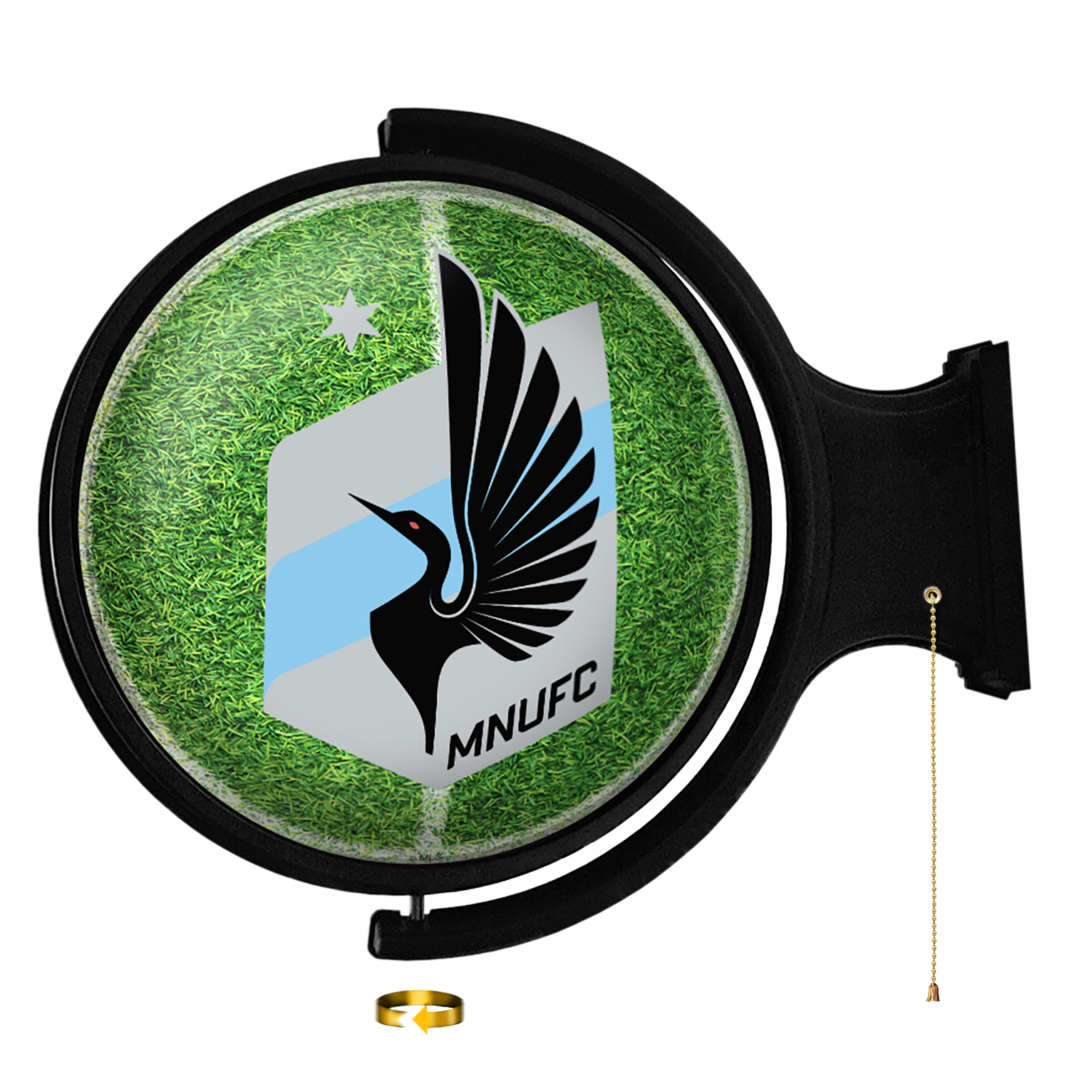 Minnesota United FC: Pitch - Original Round Rotating Lighted Wall Sign