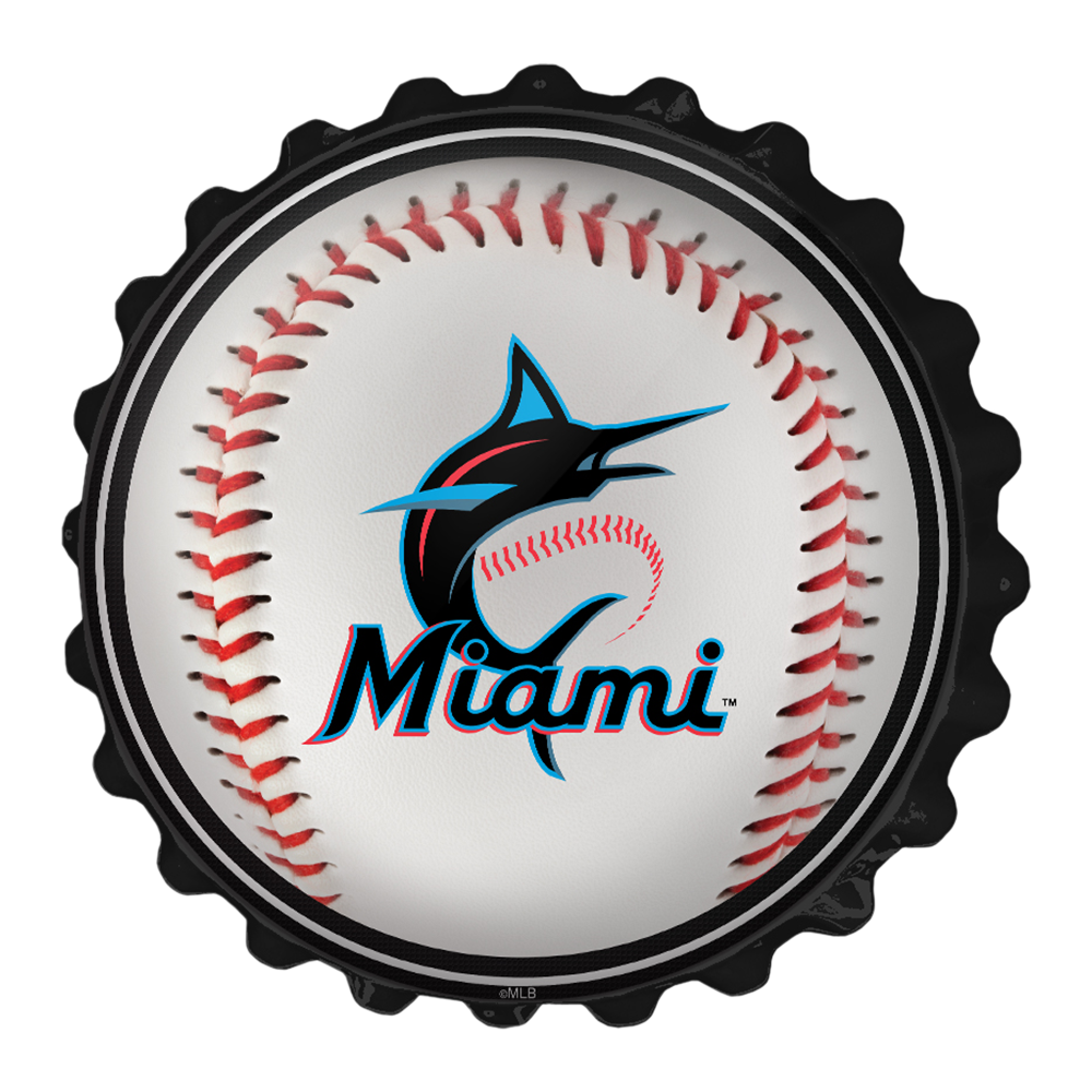 Miami Marlins Baseball - Bottle Cap Wall Sign  