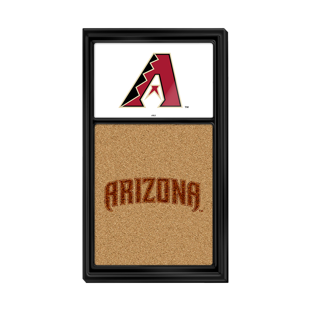 Arizona Diamondbacks Dual Logo - Cork Note Board  