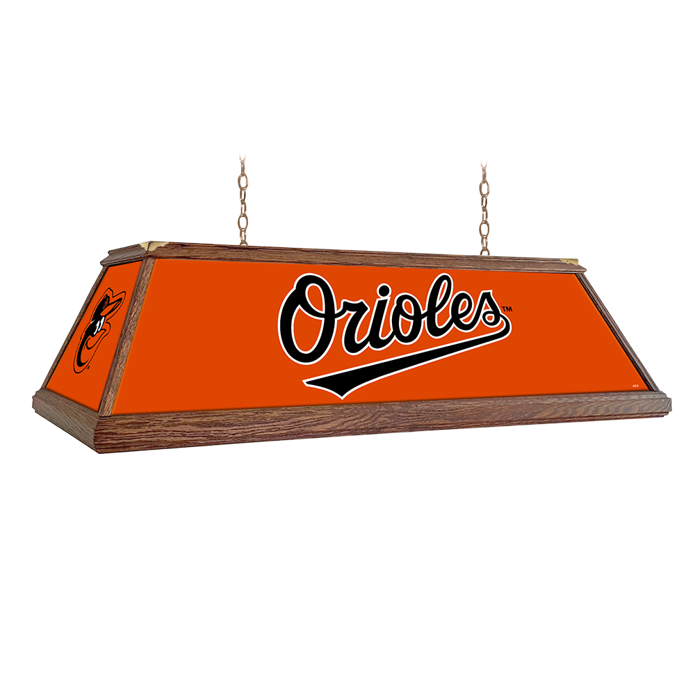 Baltimore Orioles Premium Wood Pool Table Light  