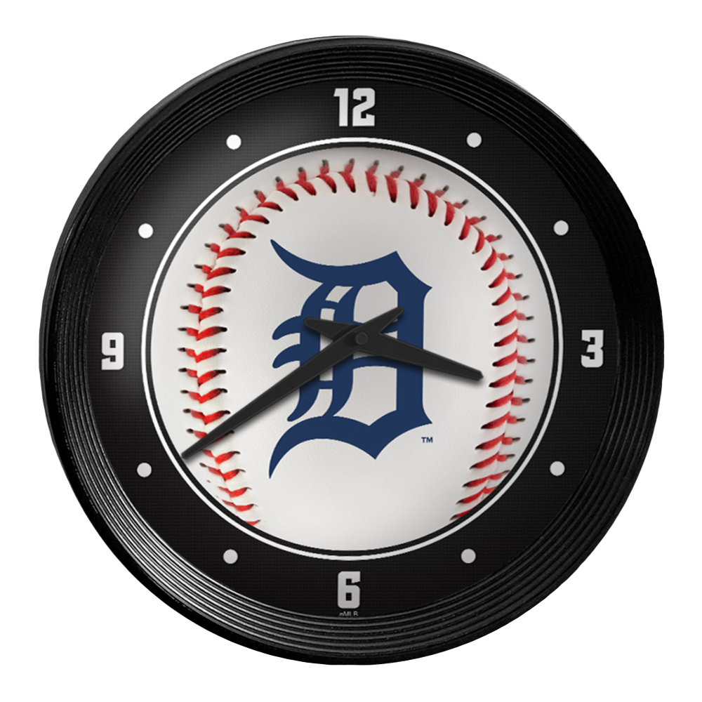 Detroit Tigers Baseball - Ribbed Frame Wall Clock  