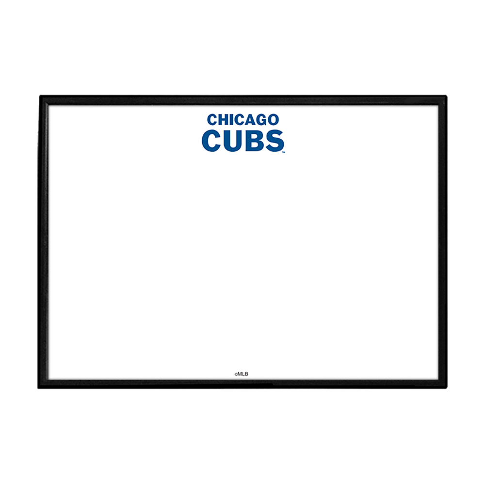 Chicago Cubs Wordmark - Framed Dry Erase Wall Sign  