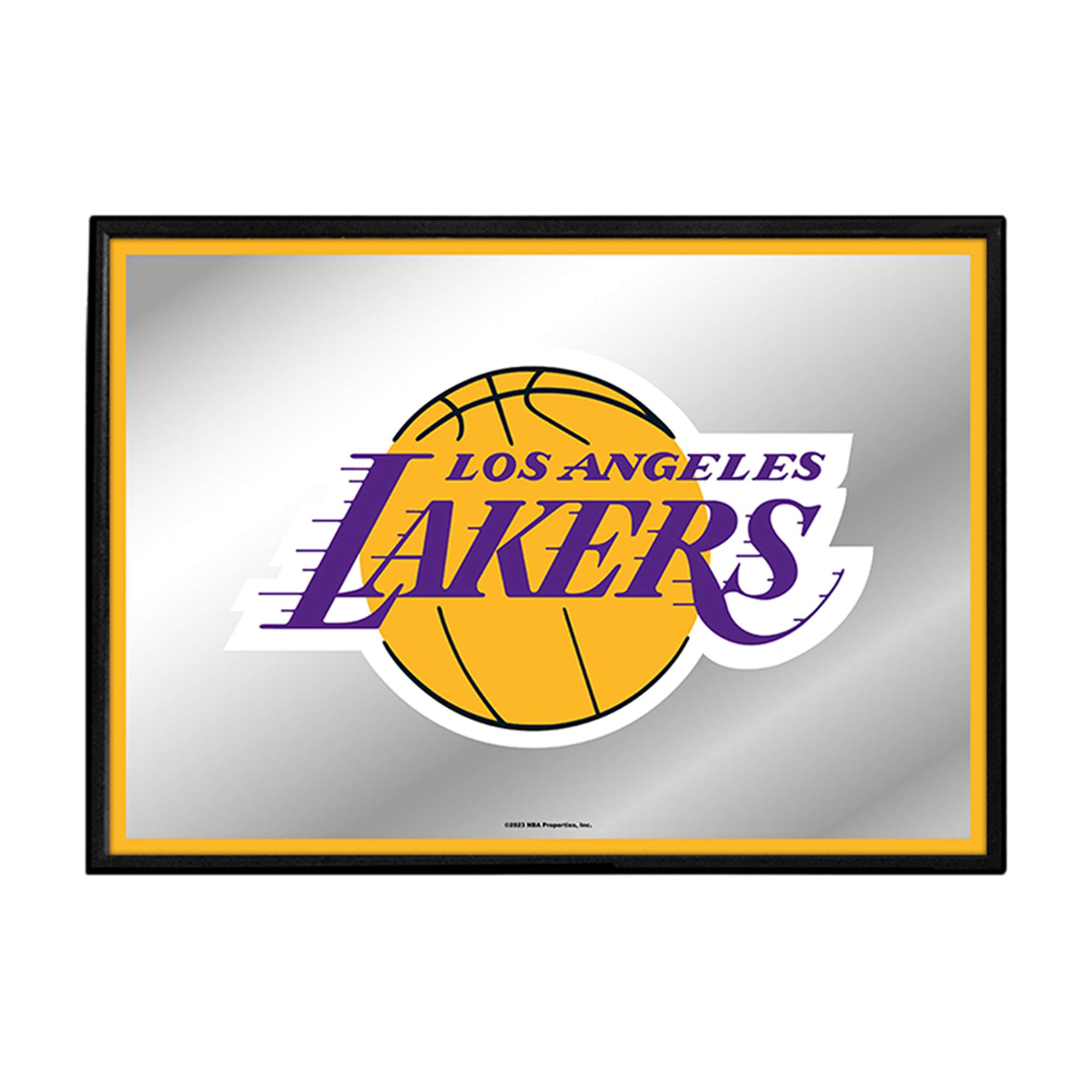 Los Angeles Lakers: Framed Mirrored Wall Sign