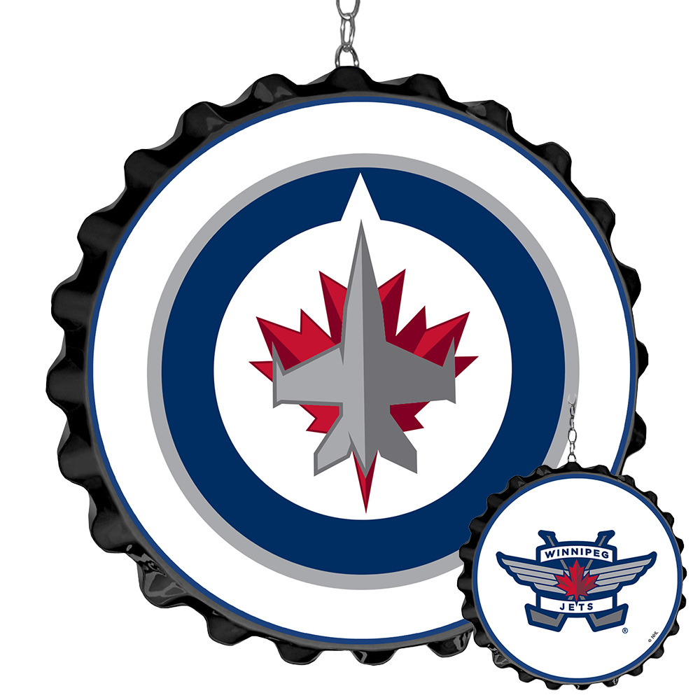 Winnipeg Jets Bottle Cap Dangler  