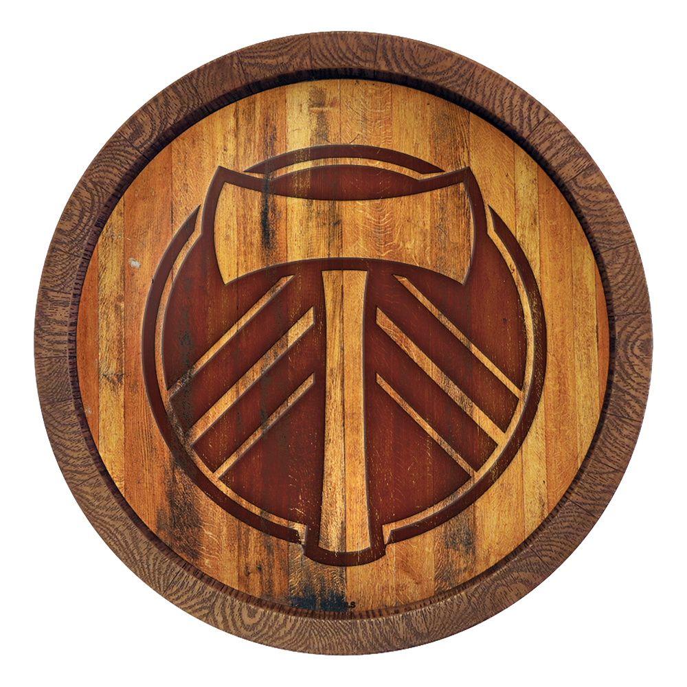 Portland Timbers: Branded "Faux" Barrel Top Sign  