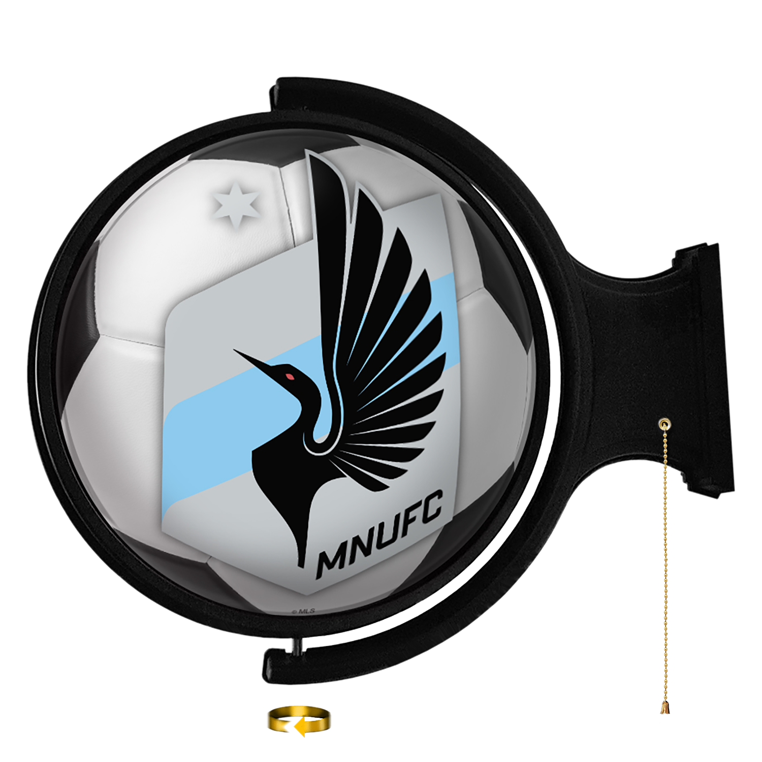Minnesota United FC: Soccer Ball - Original Round Rotating Lighted Wall Sign