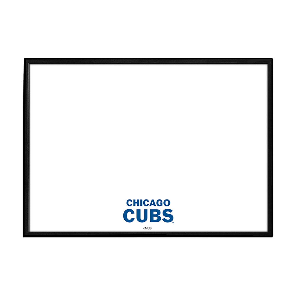 Chicago Cubs Wordmark - Framed Dry Erase Wall Sign  