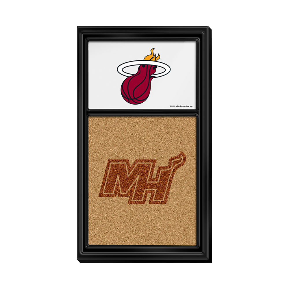 Miami Heat: Dual Logo - Cork Note Board