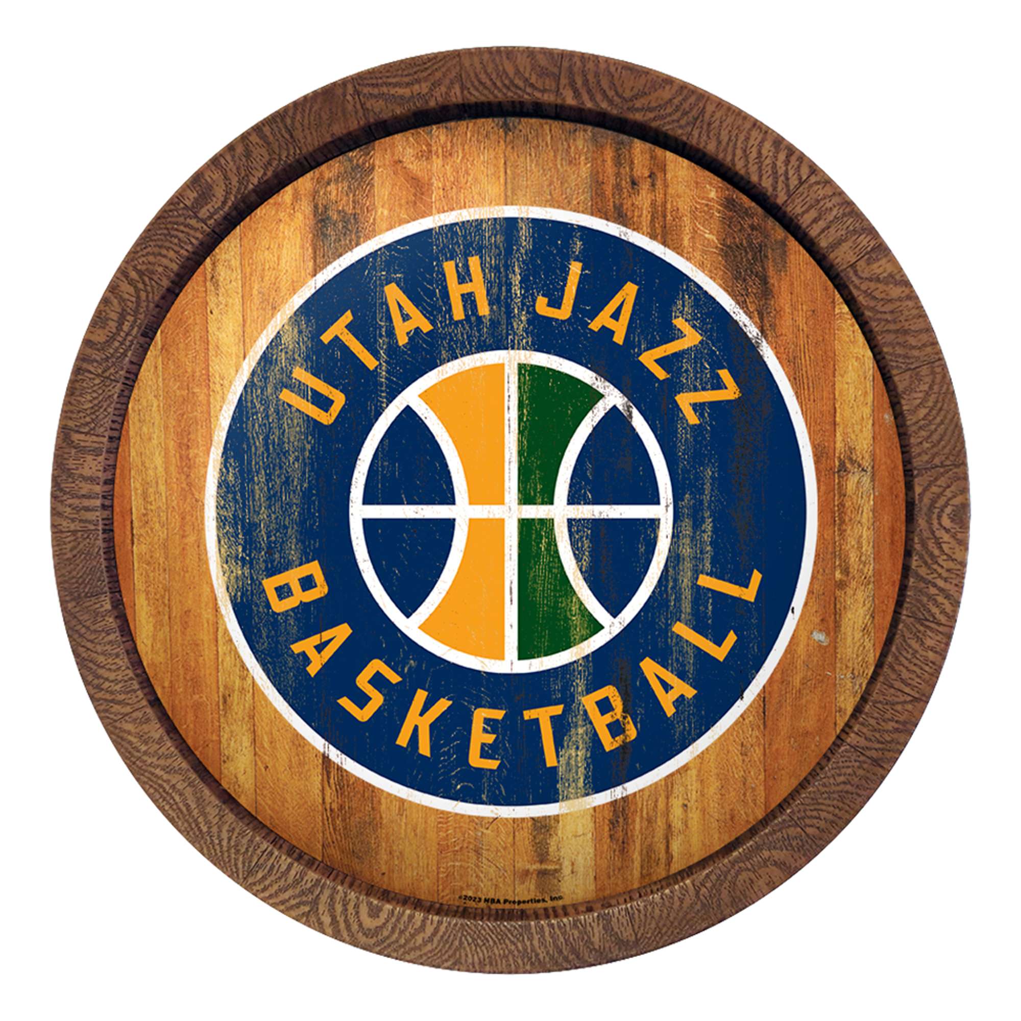 Utah Jazz: Logo - "Faux" Barrel Top Sign  