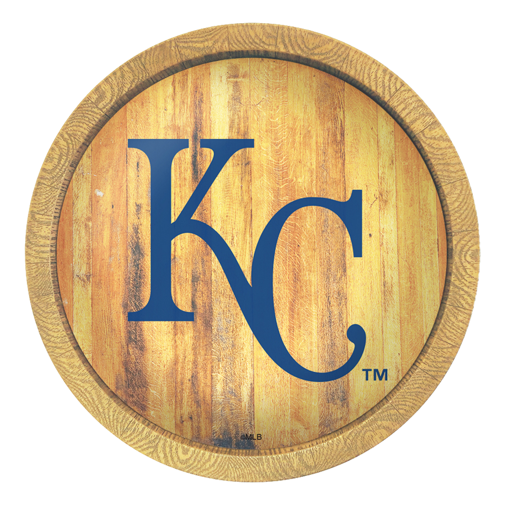 Kansas City Royals "Faux" Barrel Top Sign  