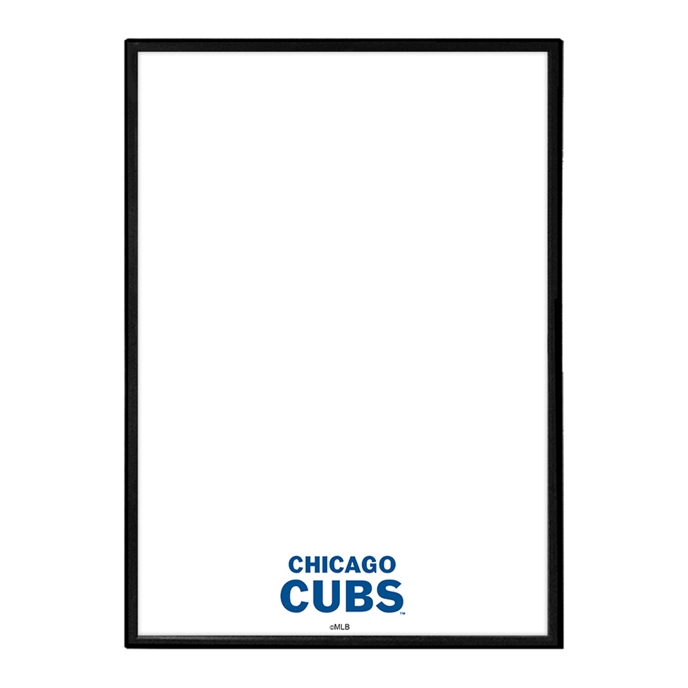 Chicago Cubs Wordmark - Framed Dry Erase Wall Sign  