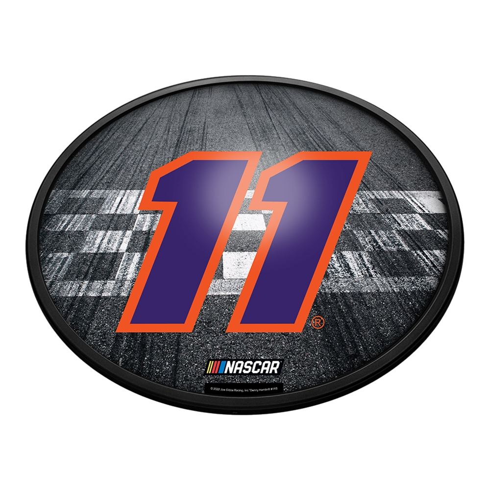 Denny Hamlin: Finish Line - Oval Slimline Lighted Wall Sign