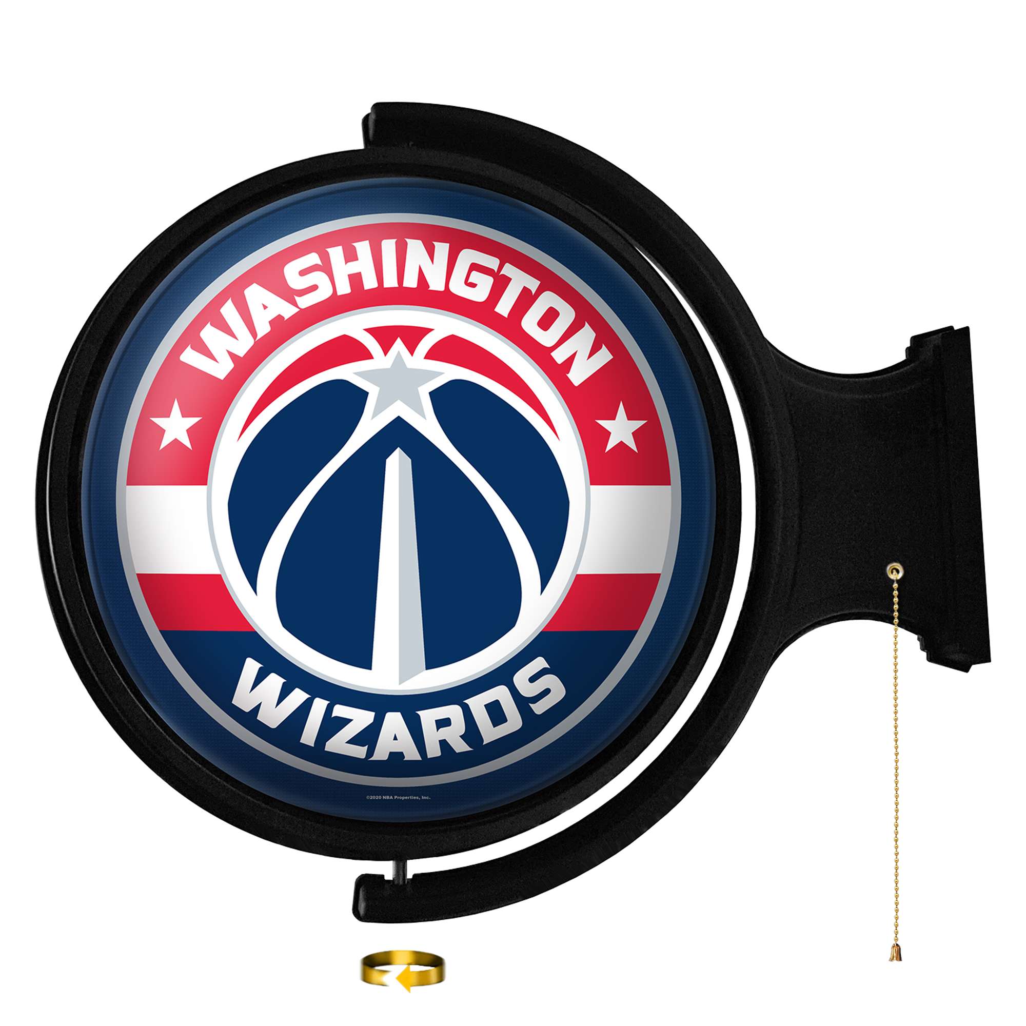 Washington Wizards: Original Round Rotating Lighted Wall Sign