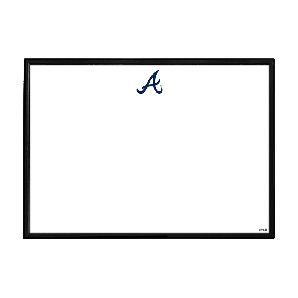 Atlanta Braves Logo - Framed Dry Erase Wall Sign  