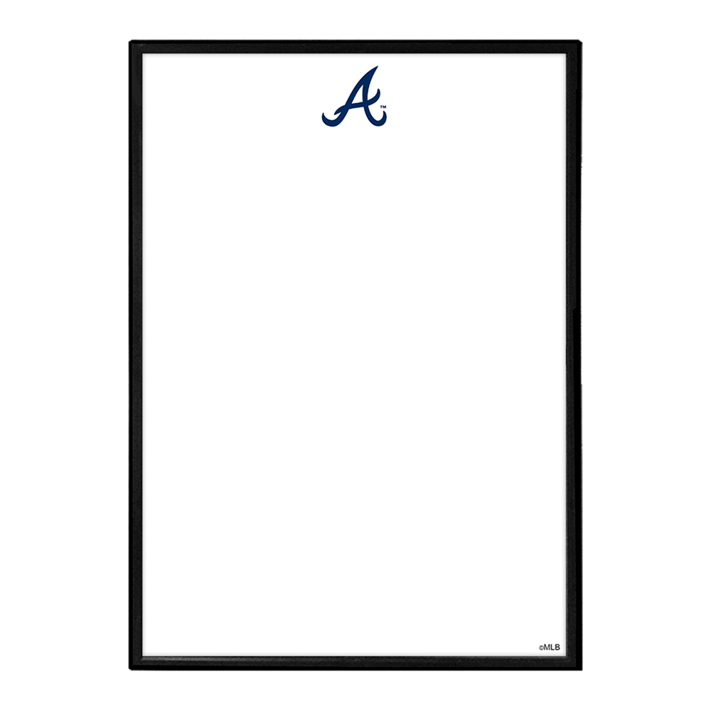 Atlanta Braves Logo - Framed Dry Erase Wall Sign  