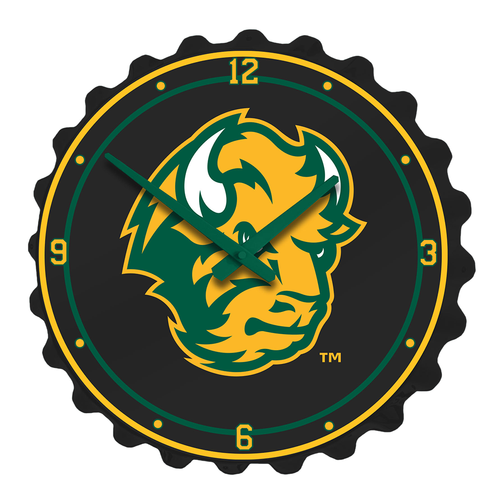North Dakota State Bison Thundar - Bottle Cap Wall Clock  