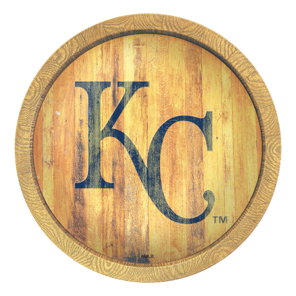 Kansas City Royals Weathered "Faux" Barrel Top Sign  