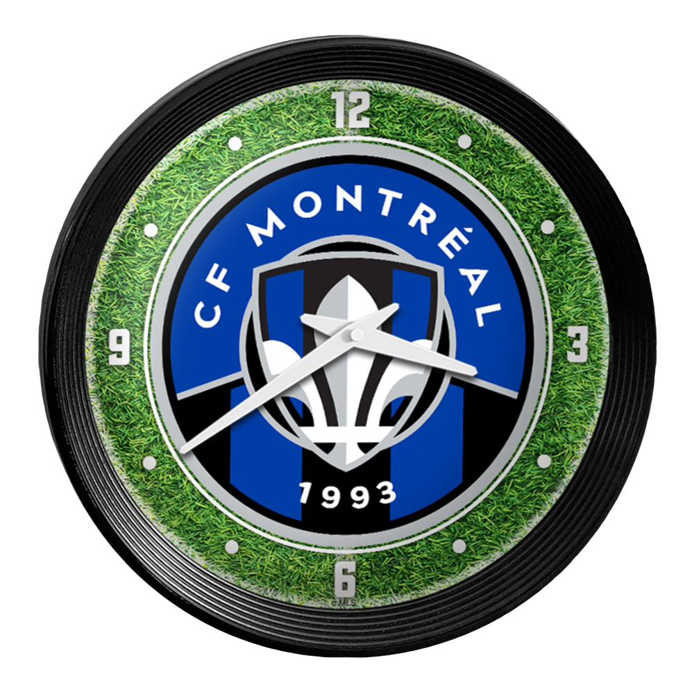 CF Montreal: Pitch - Ribbed Frame Wall Clock LED Car Door Light